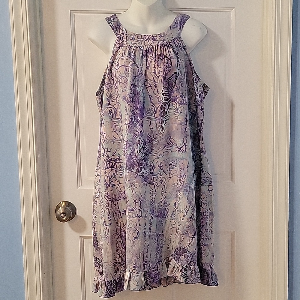 Johari West  Natural Leasure Batik Print Dress